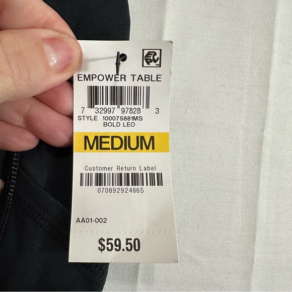 Ideology Womens Colorblock Leopard Animal Print Activewear Workout Leggings Med - Picture 2 of 6